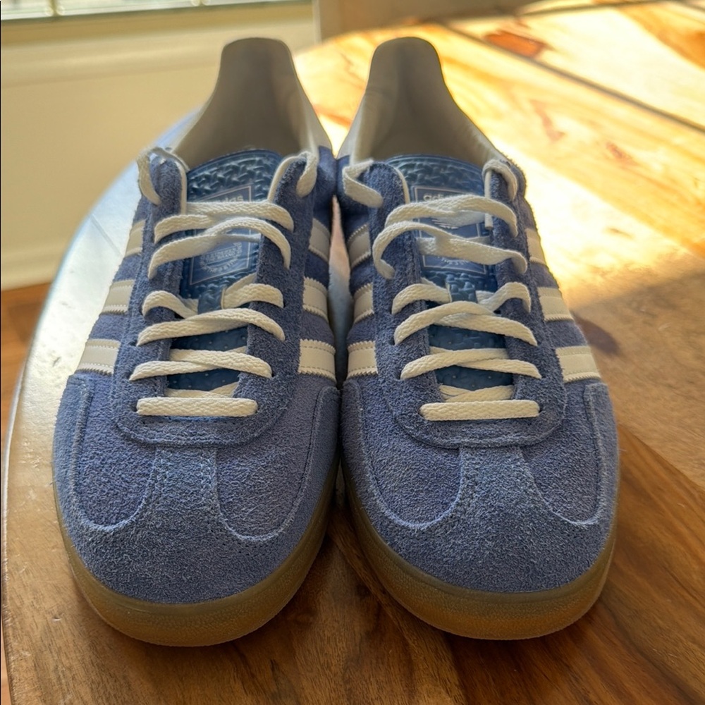Adidas GAZELLE Blue Suede Sneakers - Picture 4 of 9
